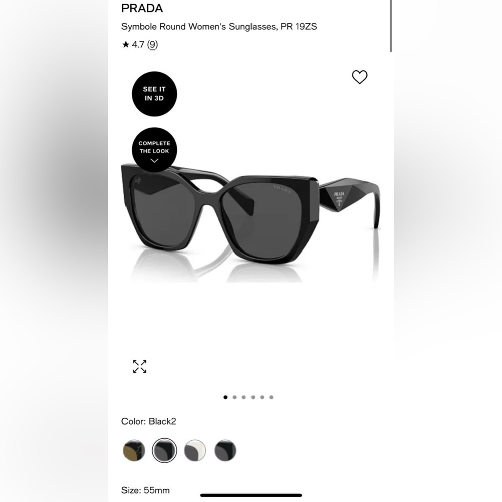 PRADA Women’s Oversized Cat Eye Sunglasses